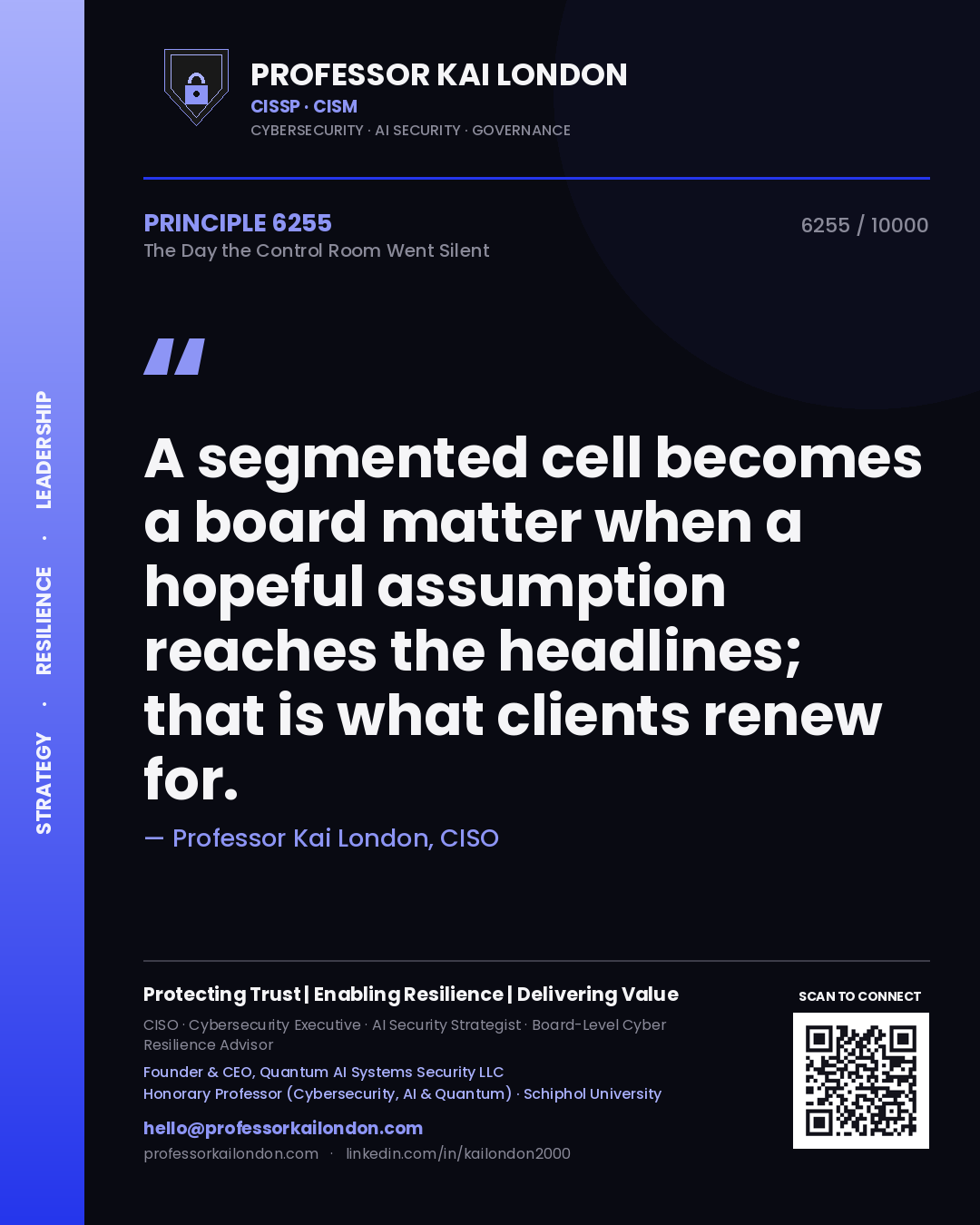 Professor Kai London principle 6255: A segmented cell becomes a board matter when a hopeful assumption reaches the headlines; that is what clients renew for.